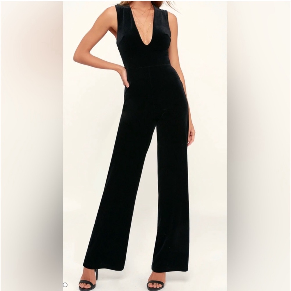 Lulus cross back velvet romper